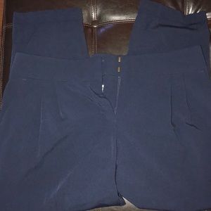 LOFT marissa ankle 12 petite NAVY